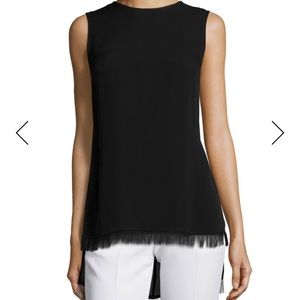Theory Black Fringe Yinga Top *Never Been Worn*